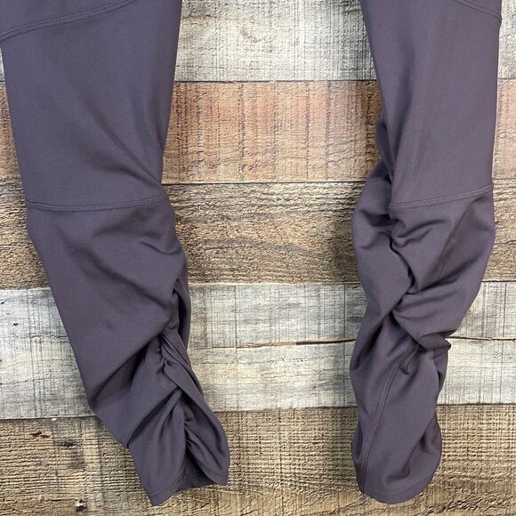 Free People Movement Freeform Ruched Leggings High Rise Mocha Brown Size Medium - Picture 6 of 11